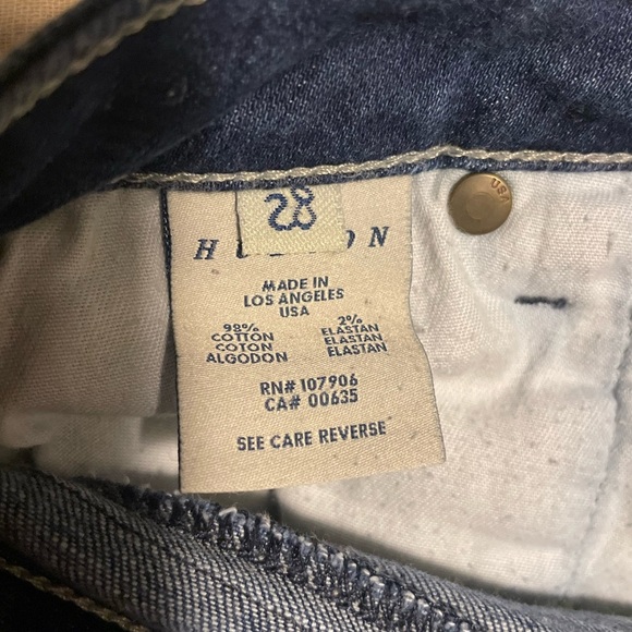 Hudson Jeans Dark Blue Women's Jean Shorts - Picture 4 of 6